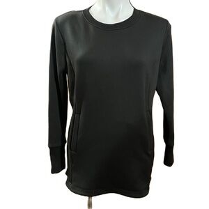 Pacific Trail black fitted sweatshirt with pouch pocket Medium